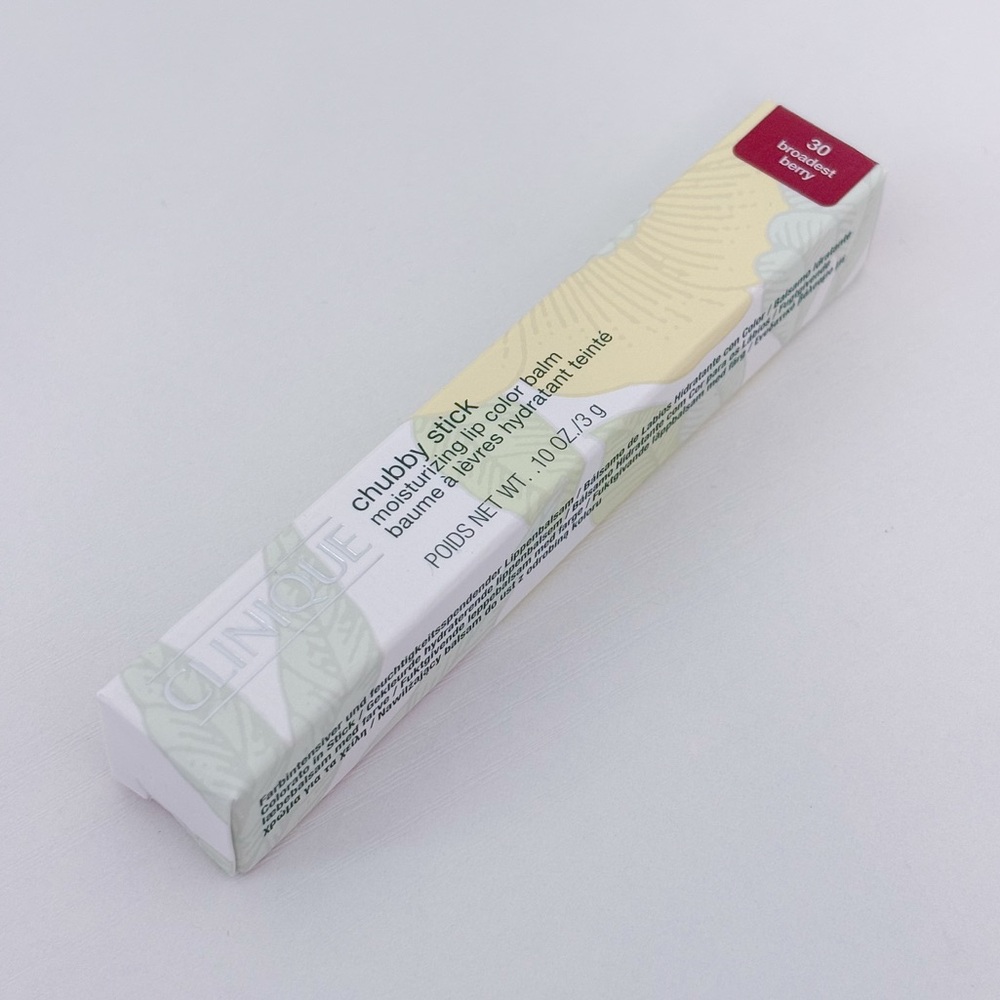 Clinique Cubby Stick Moisturizing Lip Color Balm in “Broadest Berry”